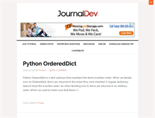 Tablet Screenshot of journaldev.com